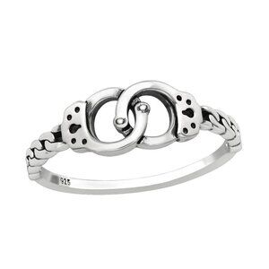 Sterling Silver Handcuff Ring